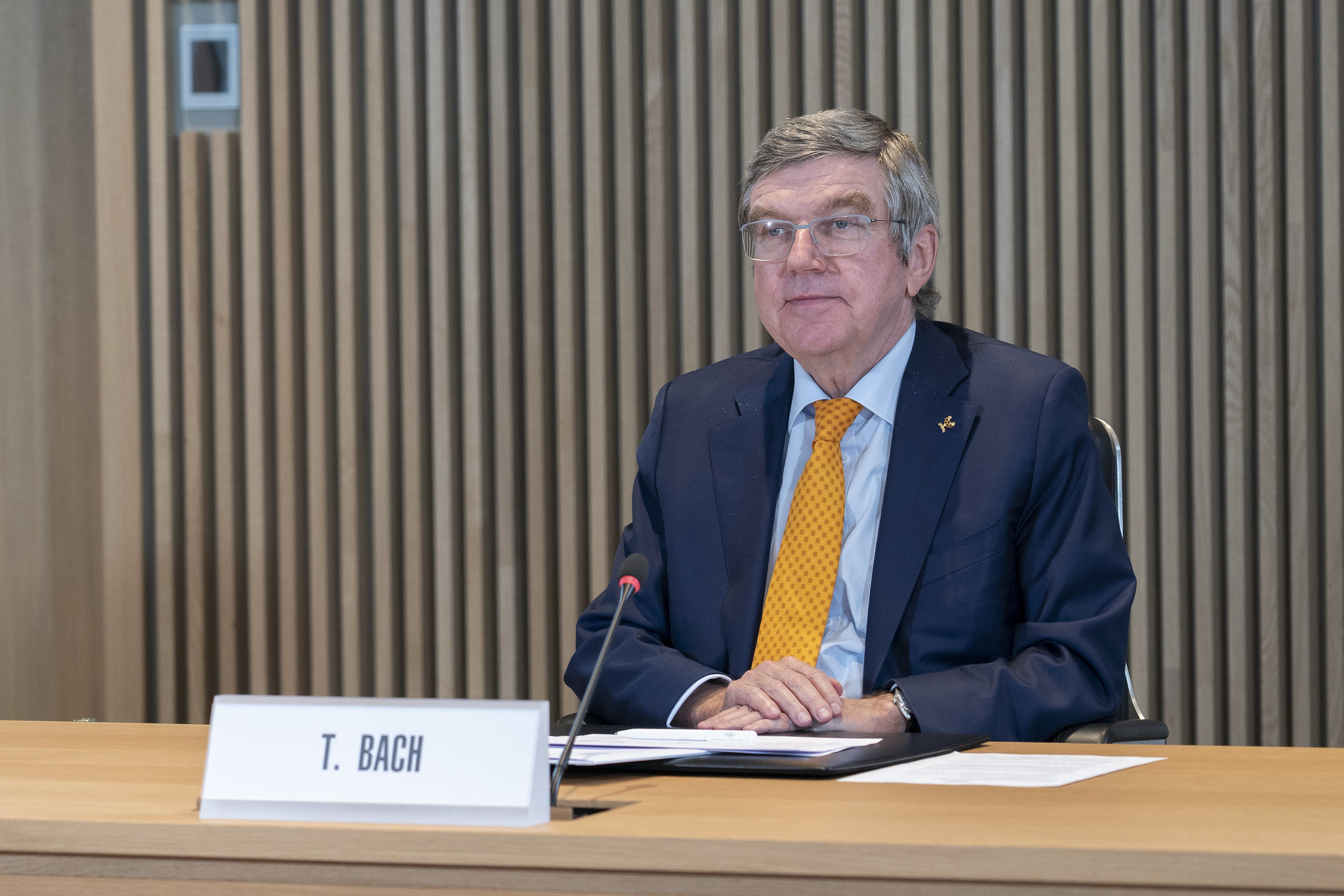 IOC President Thomas Bach has been adamant the Tokyo 2020 Olympics will take place ©IOC