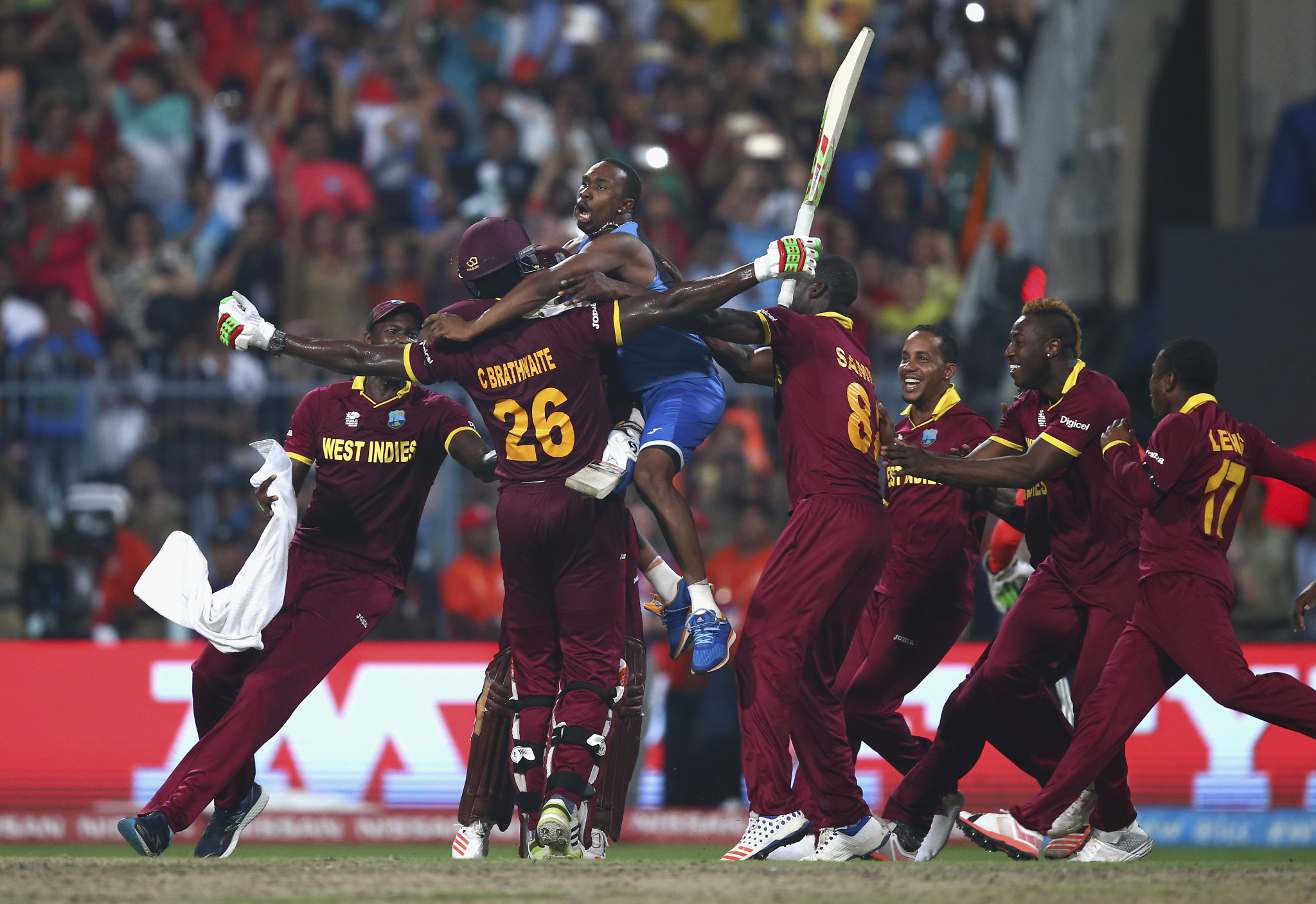 West Indies have twice won the ICC Men's T20 World Cup but will compete as individual nations when cricket returns to the Olympic programme at Los Angeles 2028 ©Getty Images (Image obtained at insidethegames.biz)